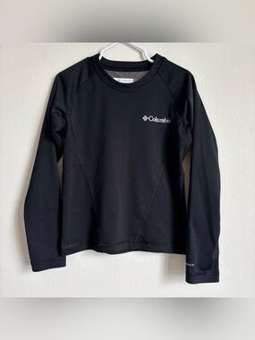 Columbia Black Long Sleeve Active Top with Logo